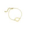 MYANAIL Stainless Steel Sun Bracelet Jewelry Sunshine Circle Chain Bracelet