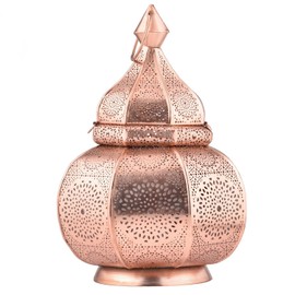 Lamisa Oriental Table Lamp Handmade Metal in Copper