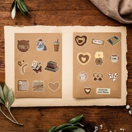 300 Vintage Stickers Vinyl Waterproof - No Duplicates, Unique Aesthetic Decals for Water Bottles, Journals, DIY Crafts