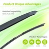 LKK Rear Windshield Wiper Arm Blade Assembly Kit Compatible with