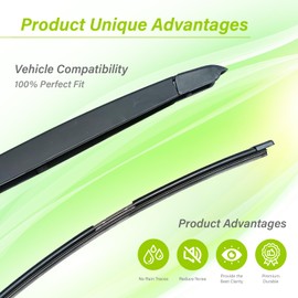 LKK Rear Windshield Wiper Arm Blade Assembly Kit Compatible with Jaguar E-Pace 2018-2023 Rear Wiper Set