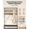 72 in Freestanding Coat Rack with Shoe Bench 2-Tier Storage