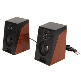 Adjustable Volume Full Range HiFi PC Speaker with Deep Bass, Powerful Sound for Computers, Laptops, Phones with Rotating Wheel Volume Control,