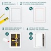 6" x 8" White Plastic Access Panel. Service Shaft Door