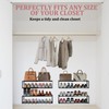 4 Pack Expandable Wall Mounted Shoe Rack, 17"-31" Adjustable Hanging