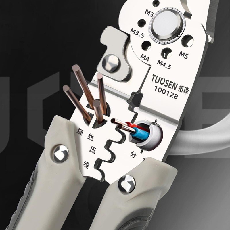 One Piece Automatic Winding Wires Cable Stainless Steel Long Nose