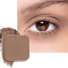 Fillwie Ash Taupe Matte Single Eyeshadow Refill Pan, Cool-Toned Gray Brown Nude, Neutral Powder Eye Shadow for Soft Contour, Everyday Makeup & Natural Eye Looks, Magnetic Palette DIY (Taupe Treasure)