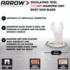 Arrow OSC4MT-1 Diamond Grit Oscillating Tool Boot Saw Blade for