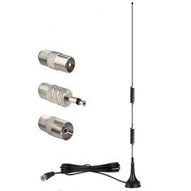 DVB-T/DVB-T2 Rod Antenna for TV/Radio Black-0120