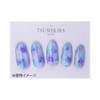 TSUMEKIRA NN-AJI-101 Nail Stickers, Hydrangea, Blue/Purple, 1 Sheet (x 1)