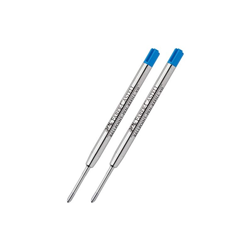 Faber-Castell Ballpoint Pen Refill (Pack of 2, Extra Wide, Blue)
