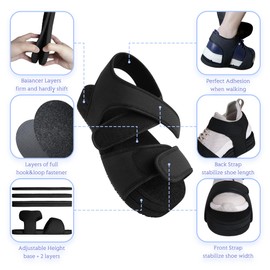 GUSSTZEL Professional Shoe Lift for Uneven Legs, Shoe balancer, Shoe Leveler for Walking Boot, Even Up for Men & Women, Women 6-7.5, Men 5.5-7.5