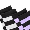 DRESHOW 6 Pairs High Thigh Socks Striped Over Knee Thin