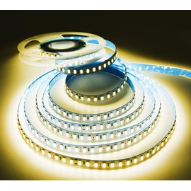 SUYOOULIN LED Strip Lights, AC 110V-130V 16.4ft/5m SMD 2835 600 LEDs Light Strips, 15000LM Flexible Waterproof IP68 LED Ribbon for DIY Christmas Home Indoor Outdoor Decor(Natural White 4000K)