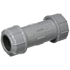 SANEI T940-25 PVC Pipe Union, Tightening Connection, Temporary Repair and Buring, Length 5.2 inches (133 mm)