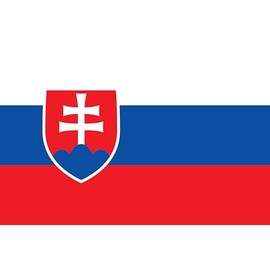 Premium Flag - 90 x 150 cm / 150 cm / 90 cm - Made of Polyester with Golden Eyelets - Durable and Weatherproof (Slovakia)