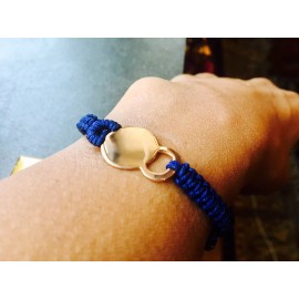 Unbranded Rose gold Kettlebell Bracelet Fitness Apparel Workout--Sterl