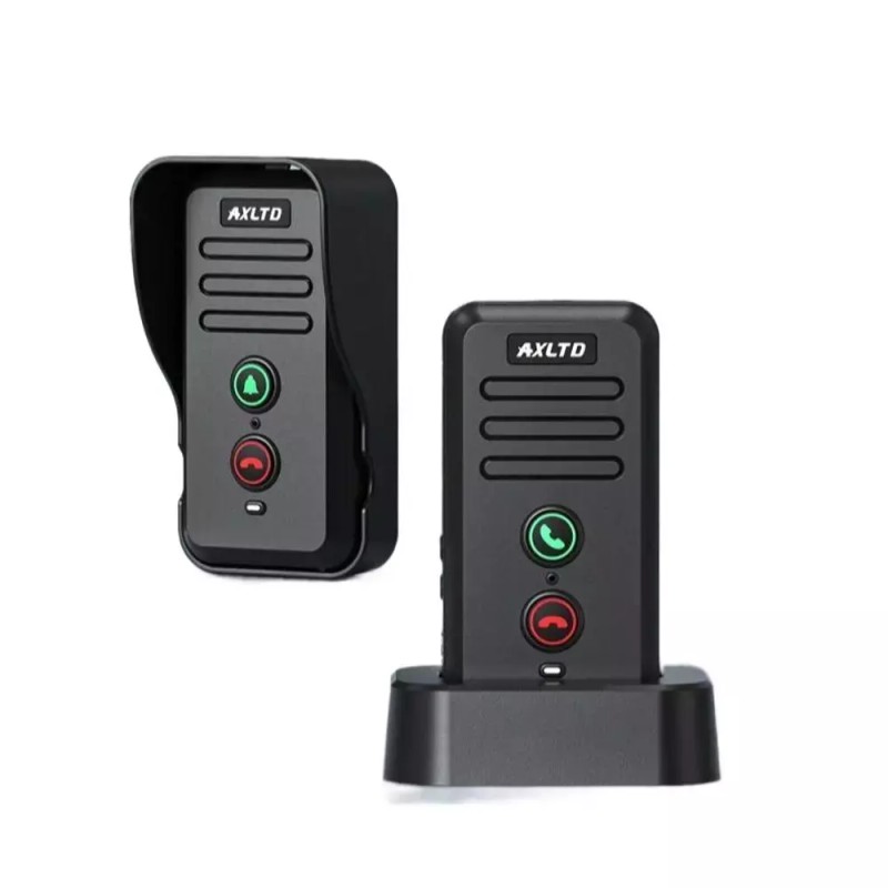 Interphone 인터폰 무선 차임벨 장거리 원격 대화 원거리 조절 블랙