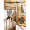 Portable Stroller Fan with 10000 mAh, 270° Rotation Fan Small