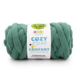 Lion Brand (1 Skein) Lion Brand Yarn 566-131K Cover Story Cozy Luxe Yarn, Hunter Green