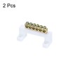 MECCANIXITY Terminal Ground Bar Electrical Block Barrier Brass Bridge Design