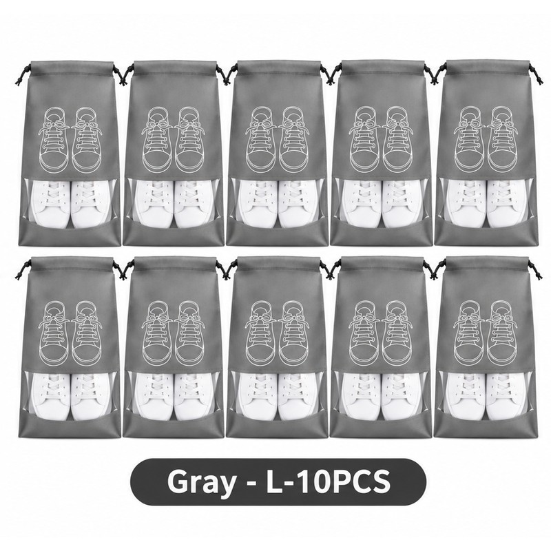Non-Woven Shoe Storage Bags for Travel & Closet Organization –