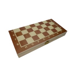 C&T Chess Dame Backgammon Game Board 3 in 1 in Folding Wooden Box (24 cm)