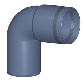 PoloPlast Polo Kal XS Elbow DN 50, 87.5 Degrees