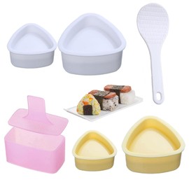 GegXcn 6Pcs Sushi Making Kit, Onigiri Mould, Easy to Use, Easy to Carry, Suitable for Camping, Family Gatherings, Outing, Traveling, for DIY Sushi with Children, Family, and Friends