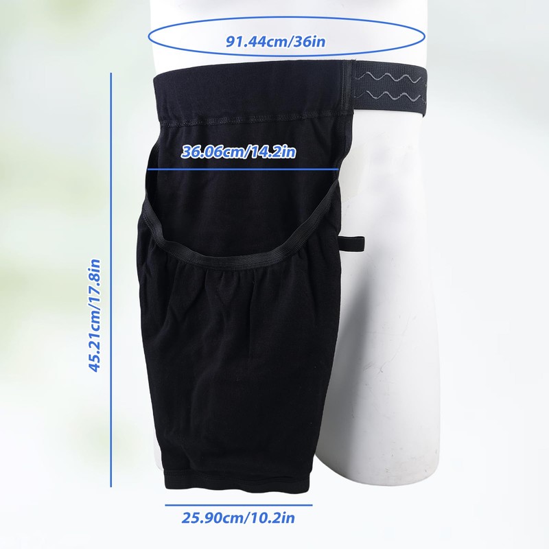 Katheter Beinbeutel Halter, Katheter-Beinbeutelhalter mit Gürtel, Urin-Beinbeutel-Halter Abdeckung Urinbeutelabdeckung Katheter-Ärmeln