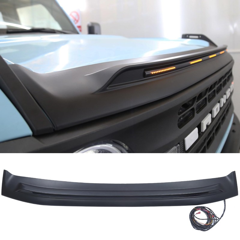 Bug Shield Hood Deflector with Light for Ford Bronco 2021-2025