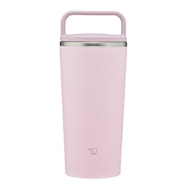 Zojirushi SX-JS30-PM Thermos Bottle, Carry Tumbler, Water Bottle, 10.1 fl oz (300 ml), Handle Type, Dishwasher Safe, Seamless Lid, Only 2 Cleaning Points, Powdery Pink