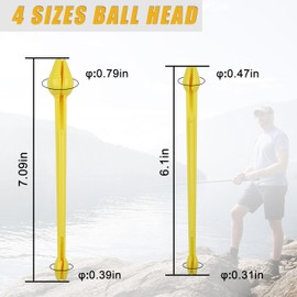 Plastic Fishing Hook Disgorger Snelled Fish Hook Remover Tool Portable Unhook Tool Fish Extractor Detacher Dehooker Fishing Gear Accessories (LARGE-5PCS)