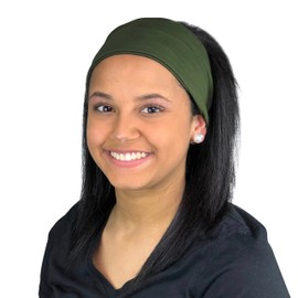 Satin Life Satin Lined Headband, Protective Style (Olive Green)