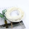 20 x 5mm Thin White Hard Plastic Headbands