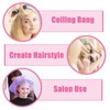 WILLBOND 4 Pcs Long Hair Rollers for Bangs Aluminum Core