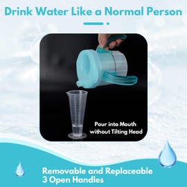 Healvaluefit Dysphagia Cup for Adult, Spill Proof Choke Proof Cup 5cc 10cc 15cc for Swallowing Problems, Gift Gadgets for Dementia, Parkinson's, Stroke