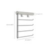 Joseph Joseph Orderly Belt, Tie & Scarf Hanging Rail, Closet