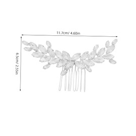 SAFIGLE Rhinestone Hair Comb for Brides Elegant Bridal Hair Accessories Lightweight and Comfortable Design Unique Artisan Craftsmanship for Wedding and Special Occasions