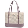 LOVEVOOK Women's Laptop Bag, Beige Pink