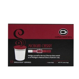 Coffee Beanery Michigan Cherry Flavored Coffee, Singlicious Servings Single-cup Coffee Pack Sampler | 100% Specialty Arabica Coffee | Gourmet Flavored Coffee