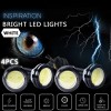 CHUSYYRAY 4pcs White LED Grille Lighting Kit Universal Fit Truck