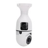 Light Bulb Security Cameras Motion Detection Dual Lens Light Socket