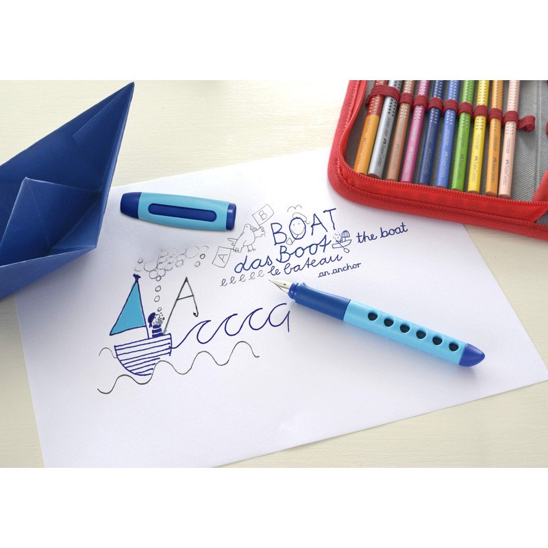 FABER-CASTELL - Penna stilografica per la scuola Scribolino per destrimani