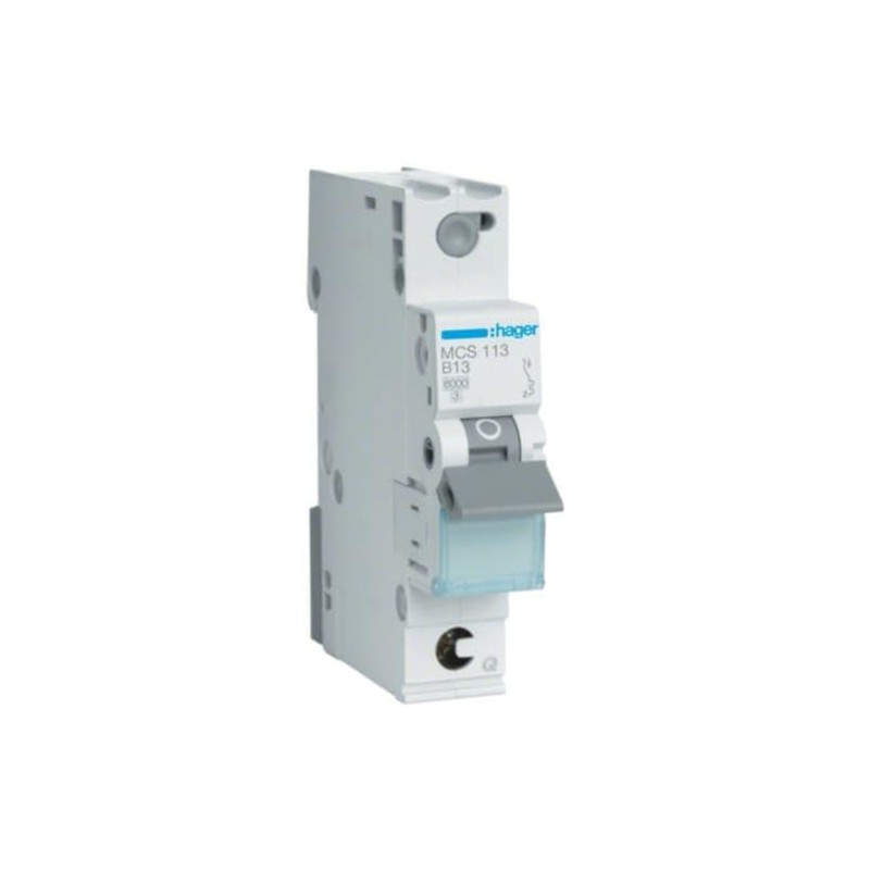 Hager mcs113 C-Type 1P 1 Module (S) Circuit Breaker –