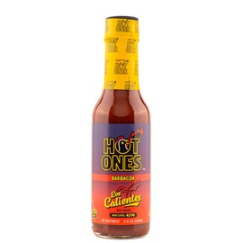 Hot Ones Los Calientes Barbacoa Hot Sauce Made With Natural Ingredients & Powerful Flavors From Smoked Red Jalapeno, Chipotle & Habanero Peppers, 5 fl oz Bottle (1-Pack)