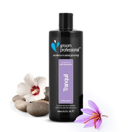 GROOM PROFESSIONAL Tranquil Dog Shampoo - Soothing Dog Shampoo for Sensitive Skin - Soothes and Heals Itchy Skin - Relieves Skin Irritations - Perfect for Pets with Skin Issues, 450ml