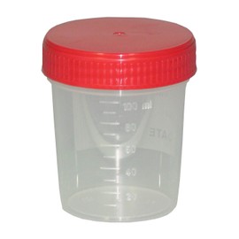 Pack of 10 Urine Cup 125 ml Sample + 1 Transparent Bag