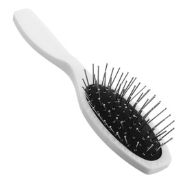 Healeved Stainless Steel Wig Comb Anti-static Brush Comfortable Cushion for Women's Hair Care Extension Brush for Girls