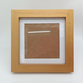 ZXT-parts 5x5 Picture Frame Wood with Mat 4x4 Opening. Tempered Glass Panel, Sturdy and not Easily Broken.Solid Wood Gold Color Frame.Wall and Table.